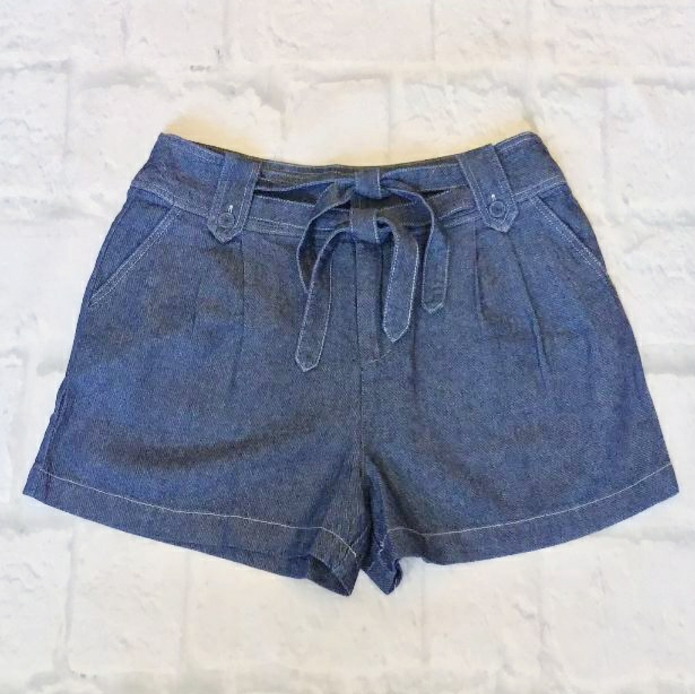 CURRENT AIR Anthro Chic Chambray Shorts - Picture 6 of 10